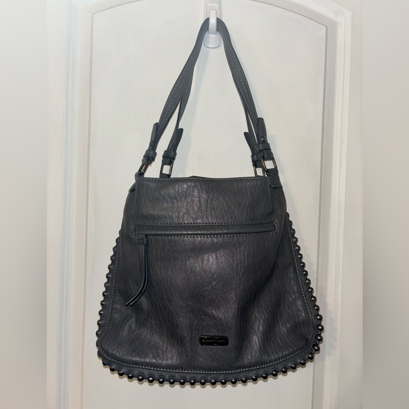 Jessica Simpson charcoal gray purse/shoulder bag, EUC - Picture 8 of 16